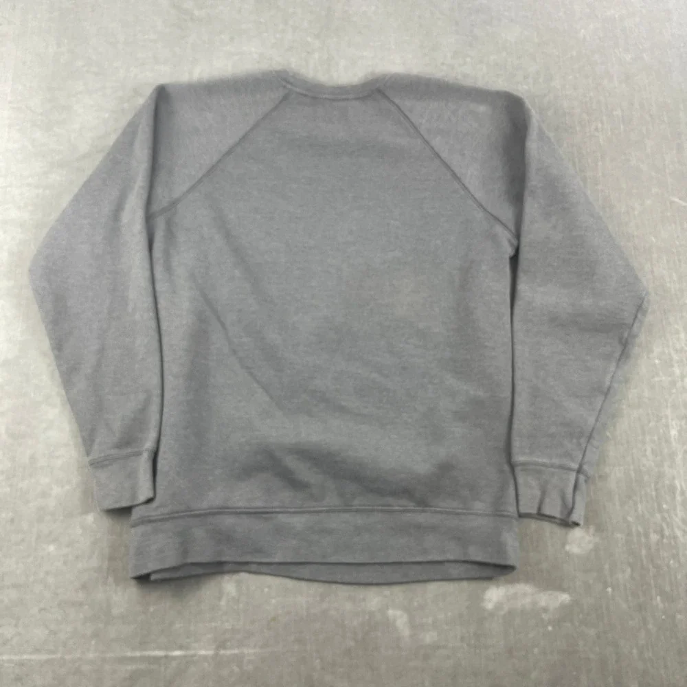 Delaware Blue Hens Retro Brand Mens Medium Gray Raglan Graphic Sweatshirt